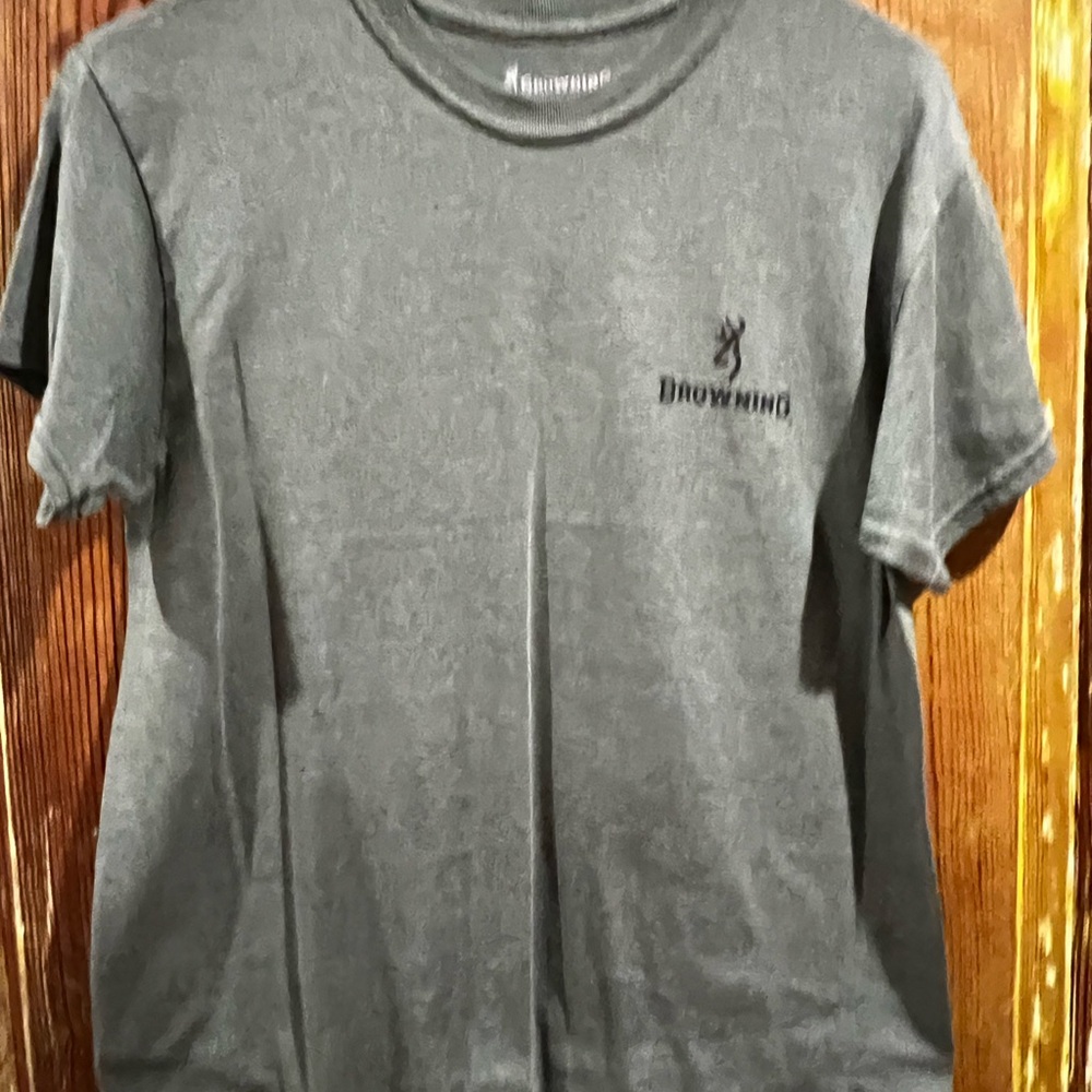 Browning Men's Short-Sleeve Green Crew Neck Tee